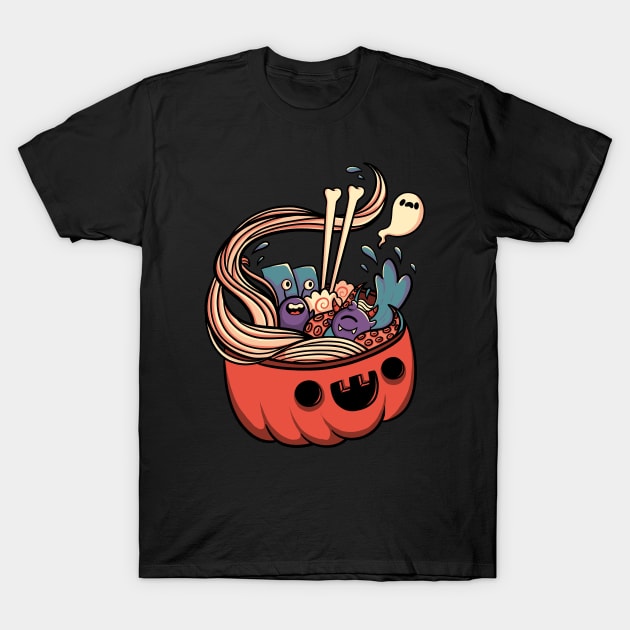 Monster Bowl Halloween Pumpkin by Tobe Fonseca T-Shirt by Tobe_Fonseca